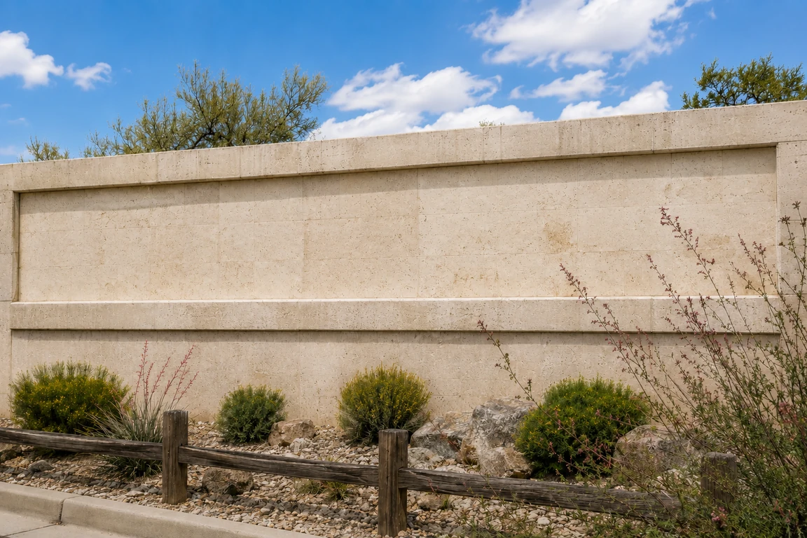Real estate wall after AI removed the text and restored the wall surface