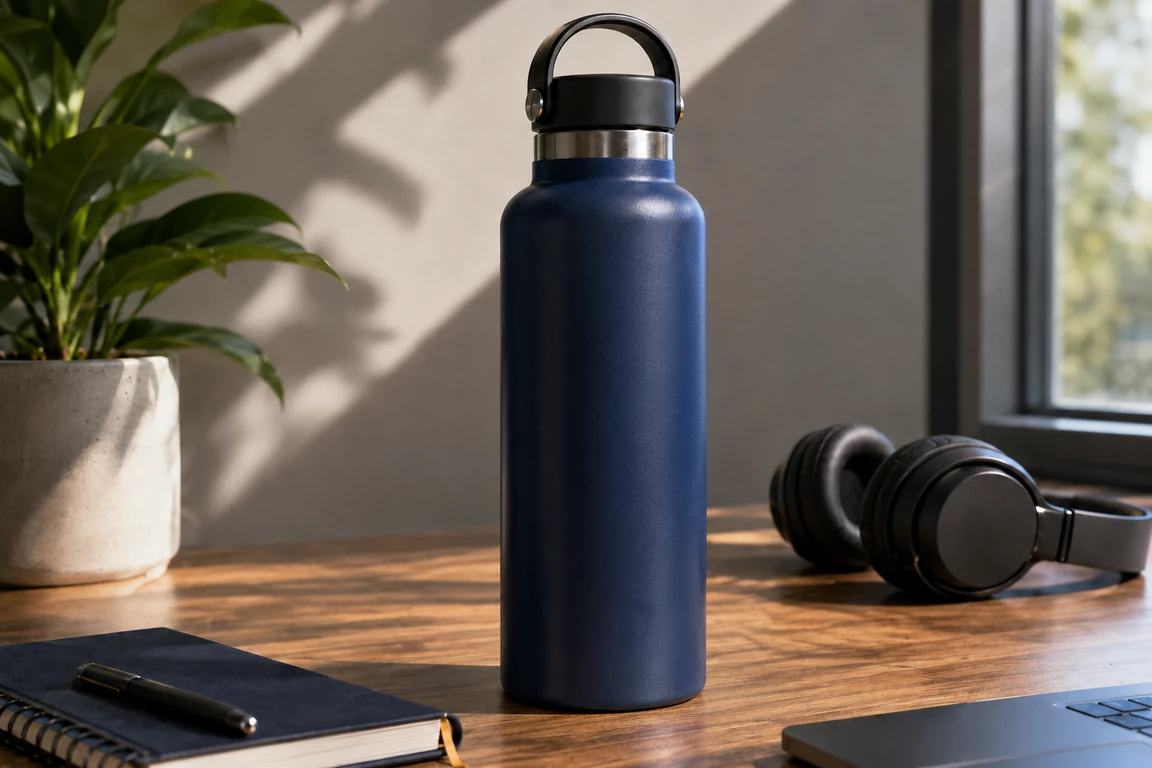 Product bottle after AI removed the text while keeping the product scene clean